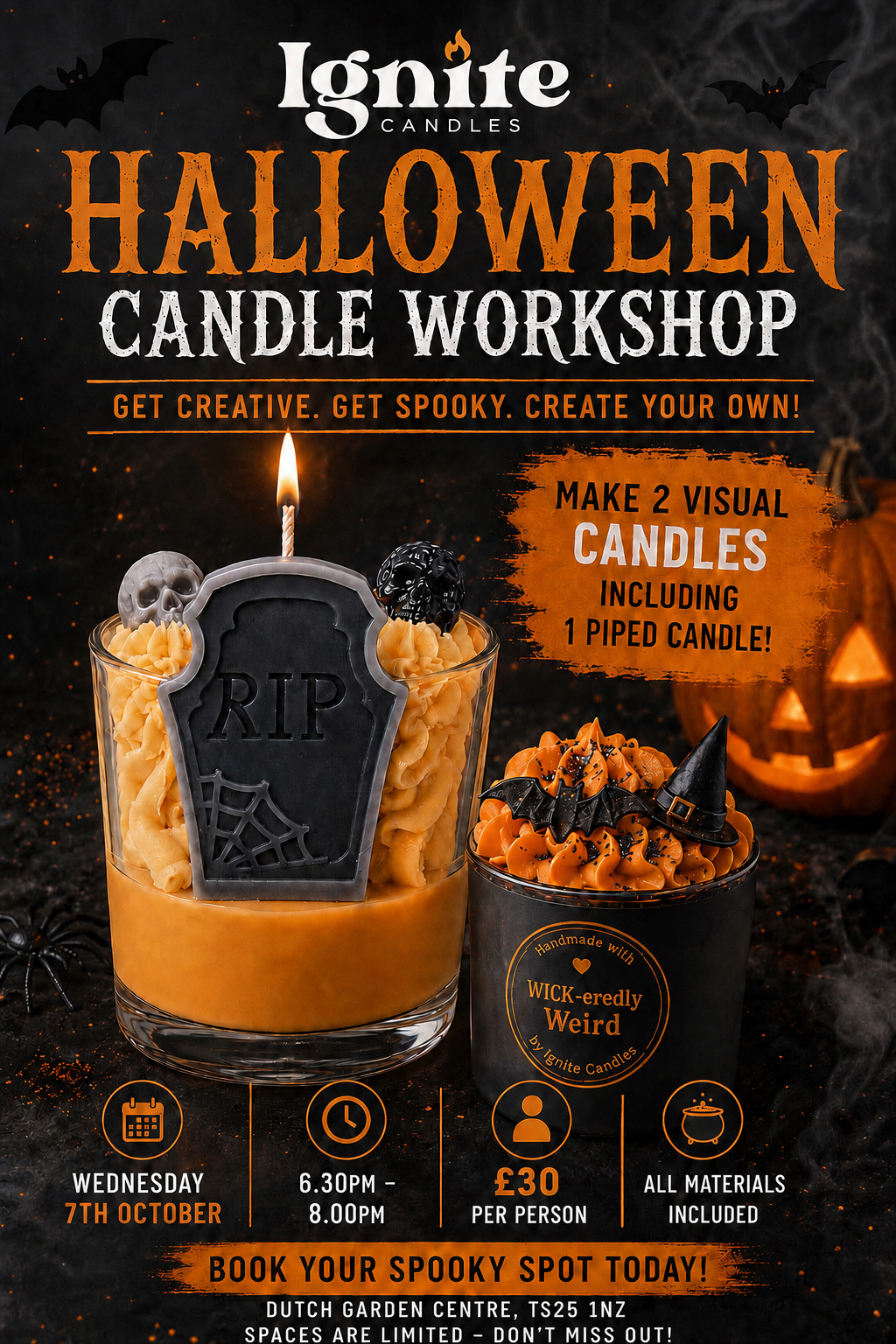 Halloween Candle Workshop 7th October