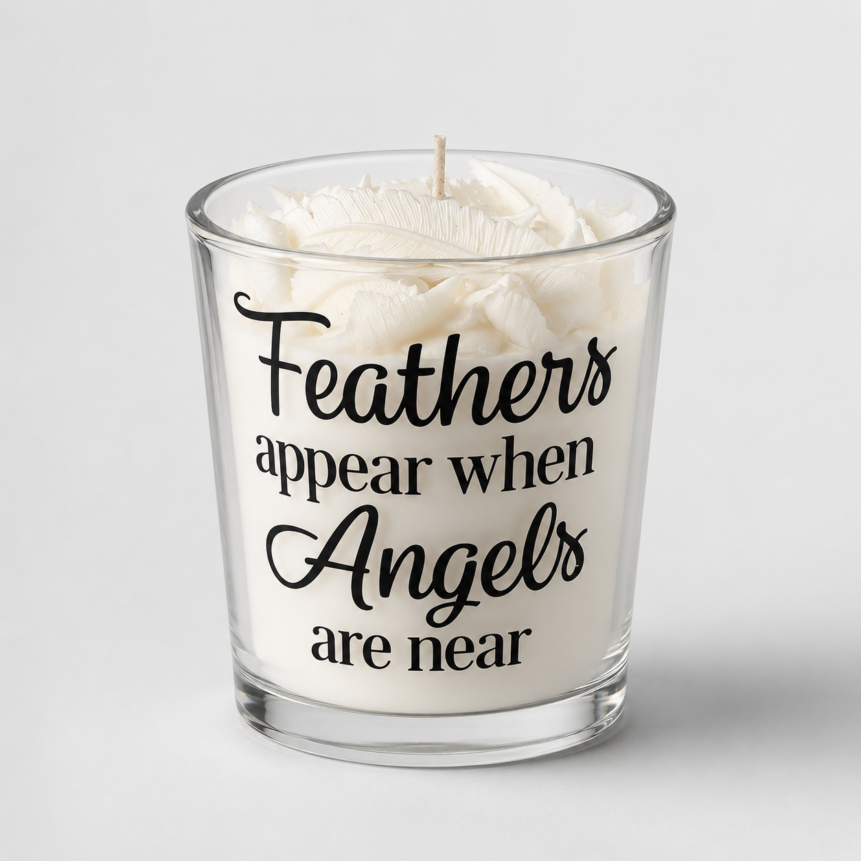 Feathers Appear When Angels are Near Candle.