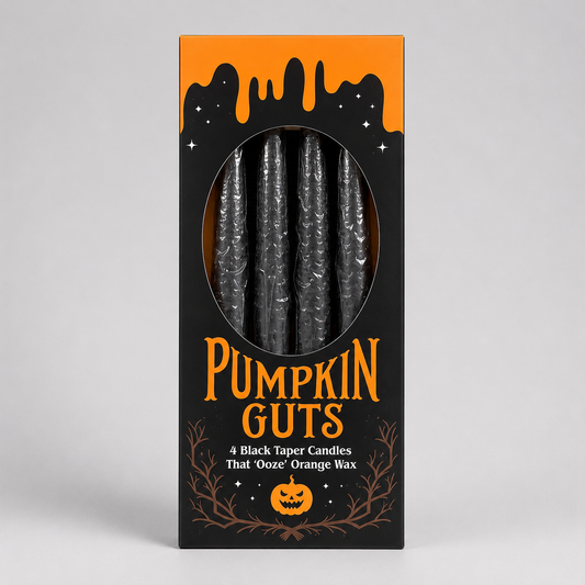 Pumpkin Guts Taper Bleeding Candles