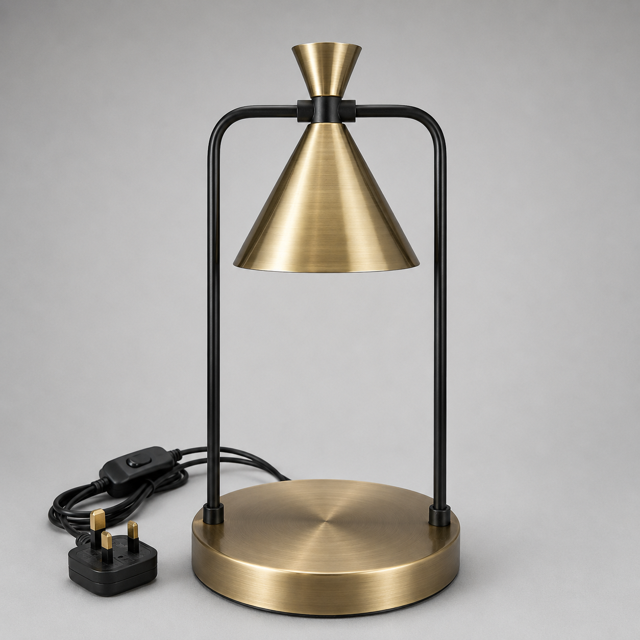Gold Cone Wax Lamp
