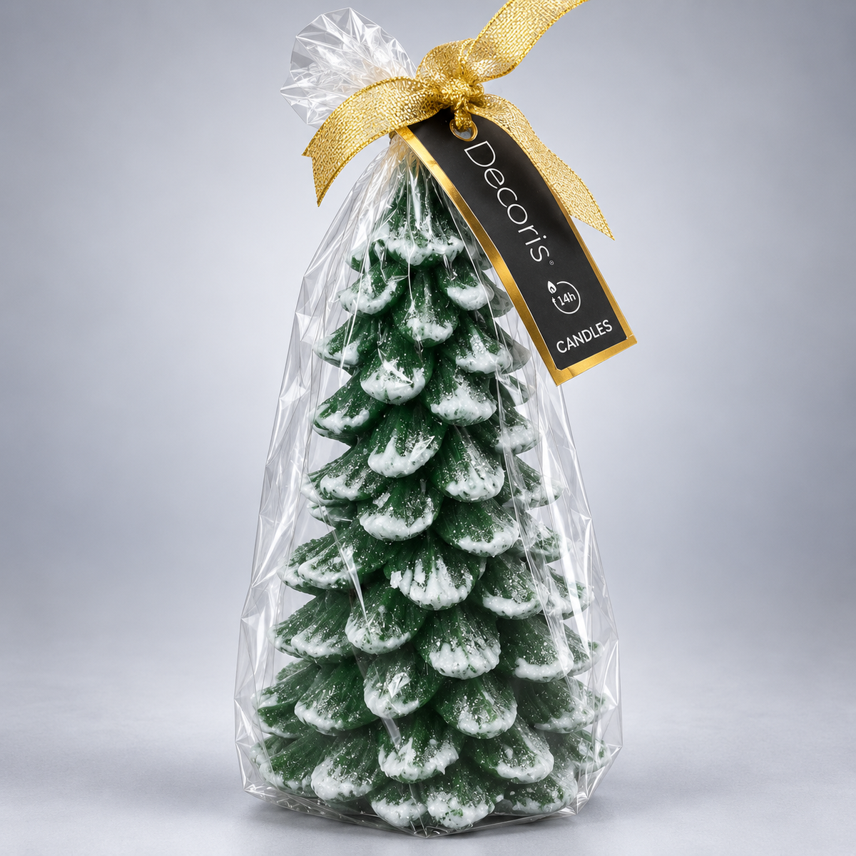 Large Christmas Tree Pillar Candle