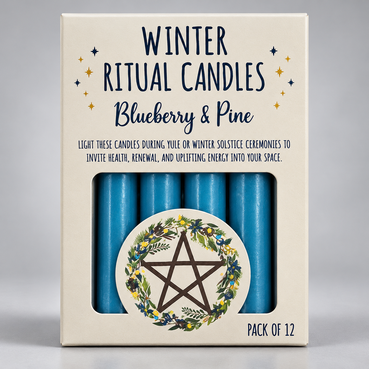 Blueberry and Pine Winter Ritual Candles