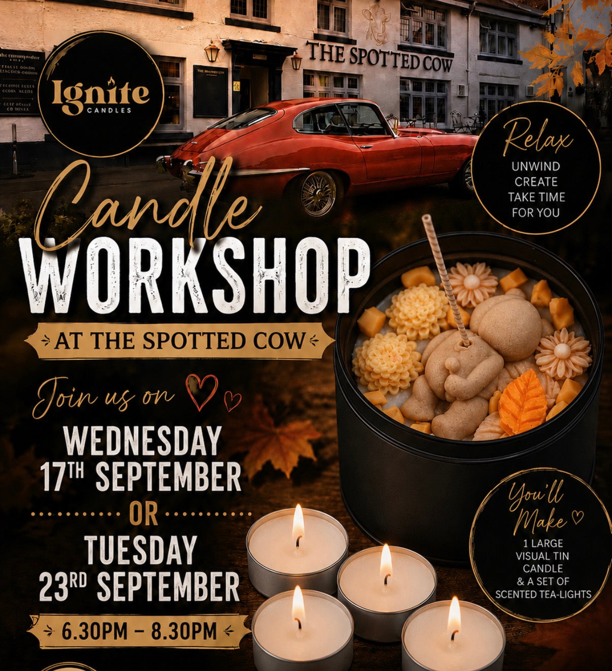 Spotted Cow Candle Workshop