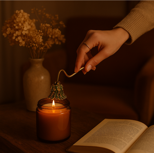 Victorian Leaf Candle Snuffer