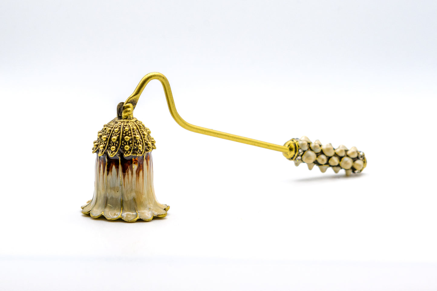 Studded White Petal Snuffer