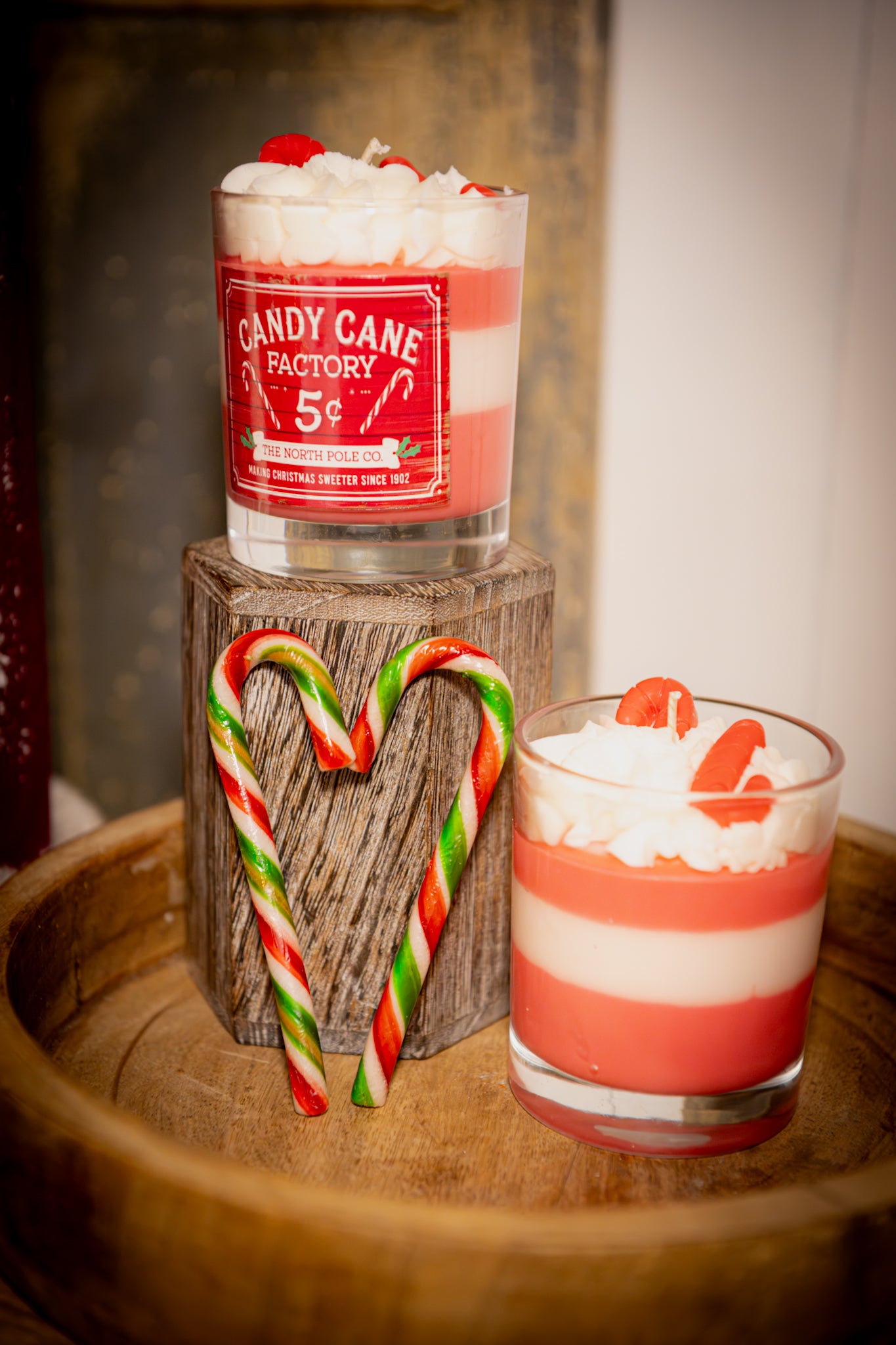 Candy Cane Fragranced Candle