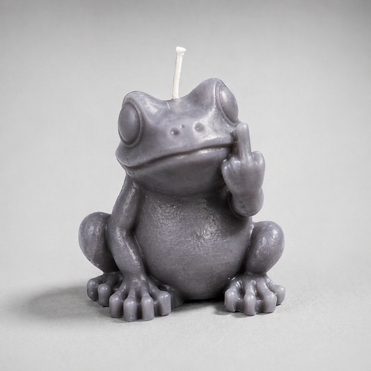 Swearing Frog Pillar Candle