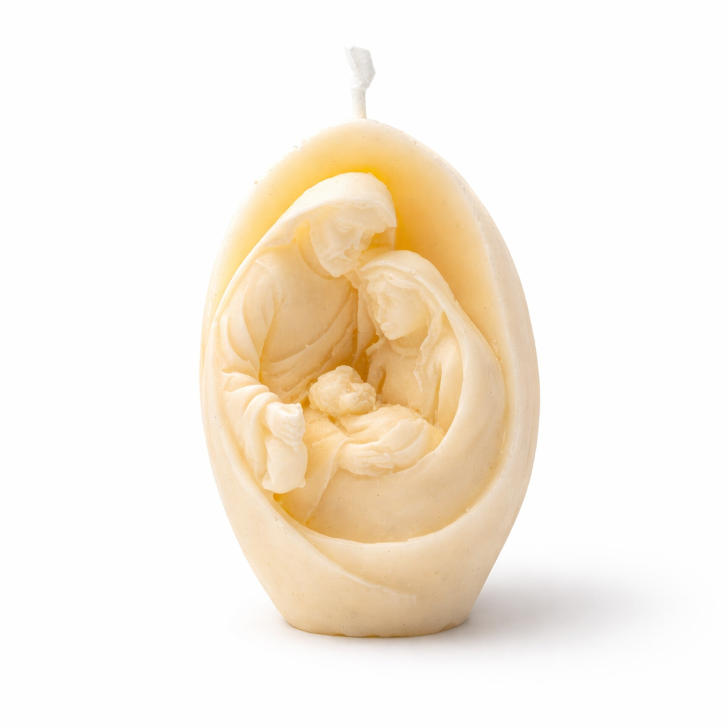 Mini Nativity Pillar Candle