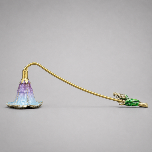 Large White/Purple Lily Petal Snuffer