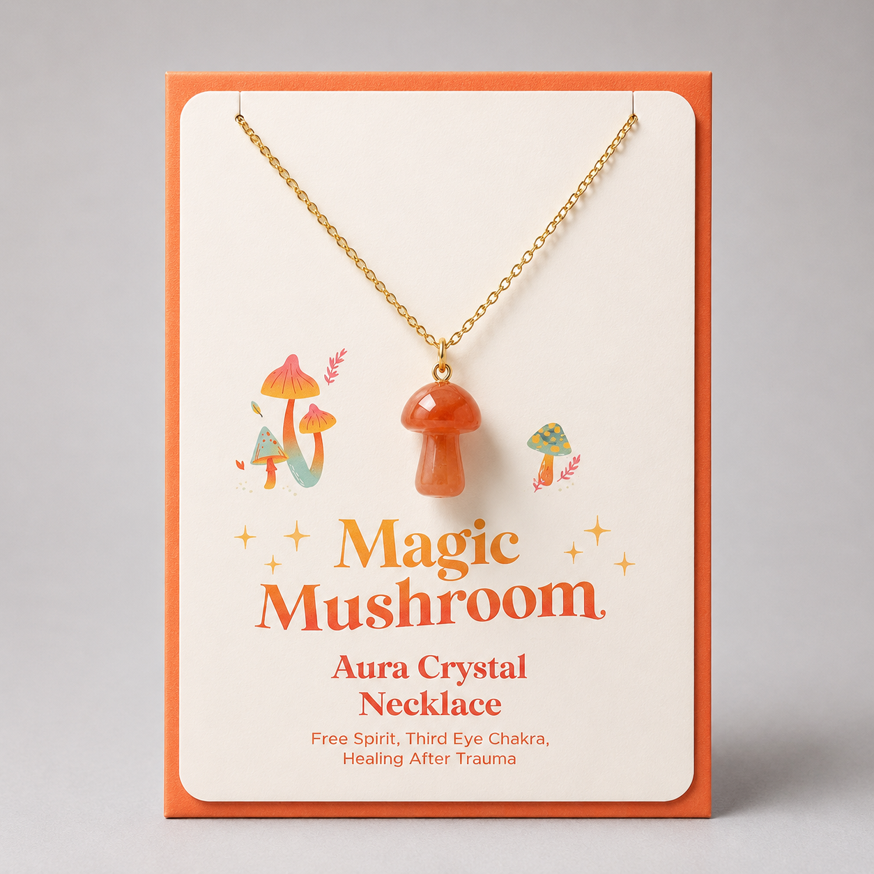Mushroom Necklace Card