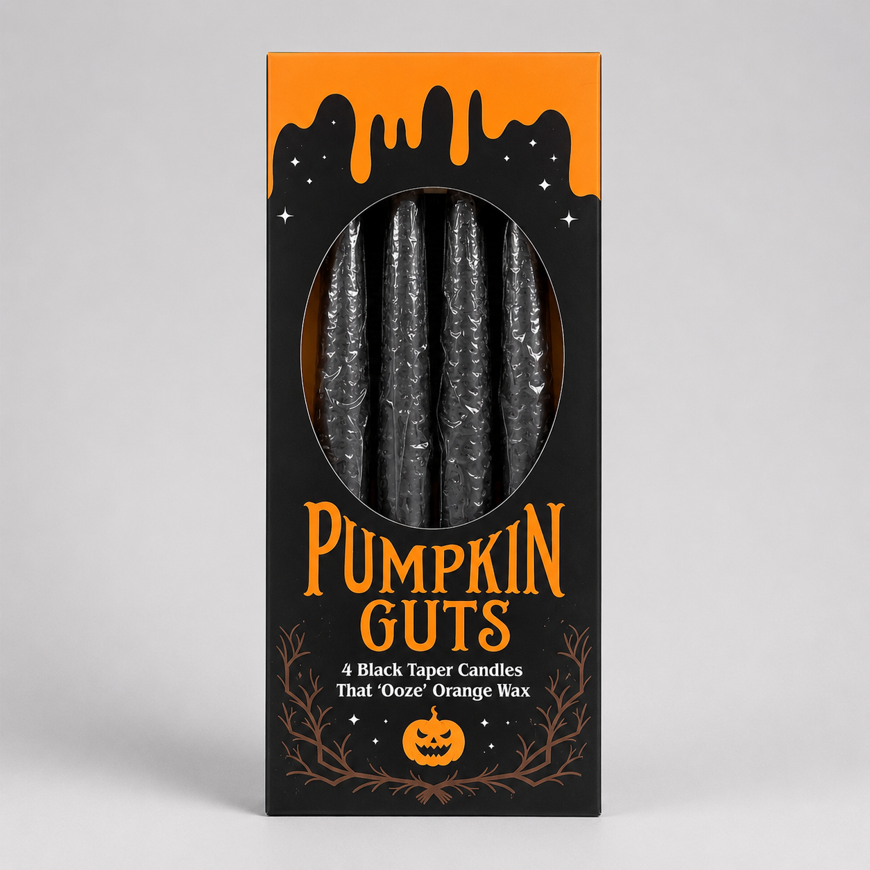 Pumpkin Guts Taper Bleeding Candles