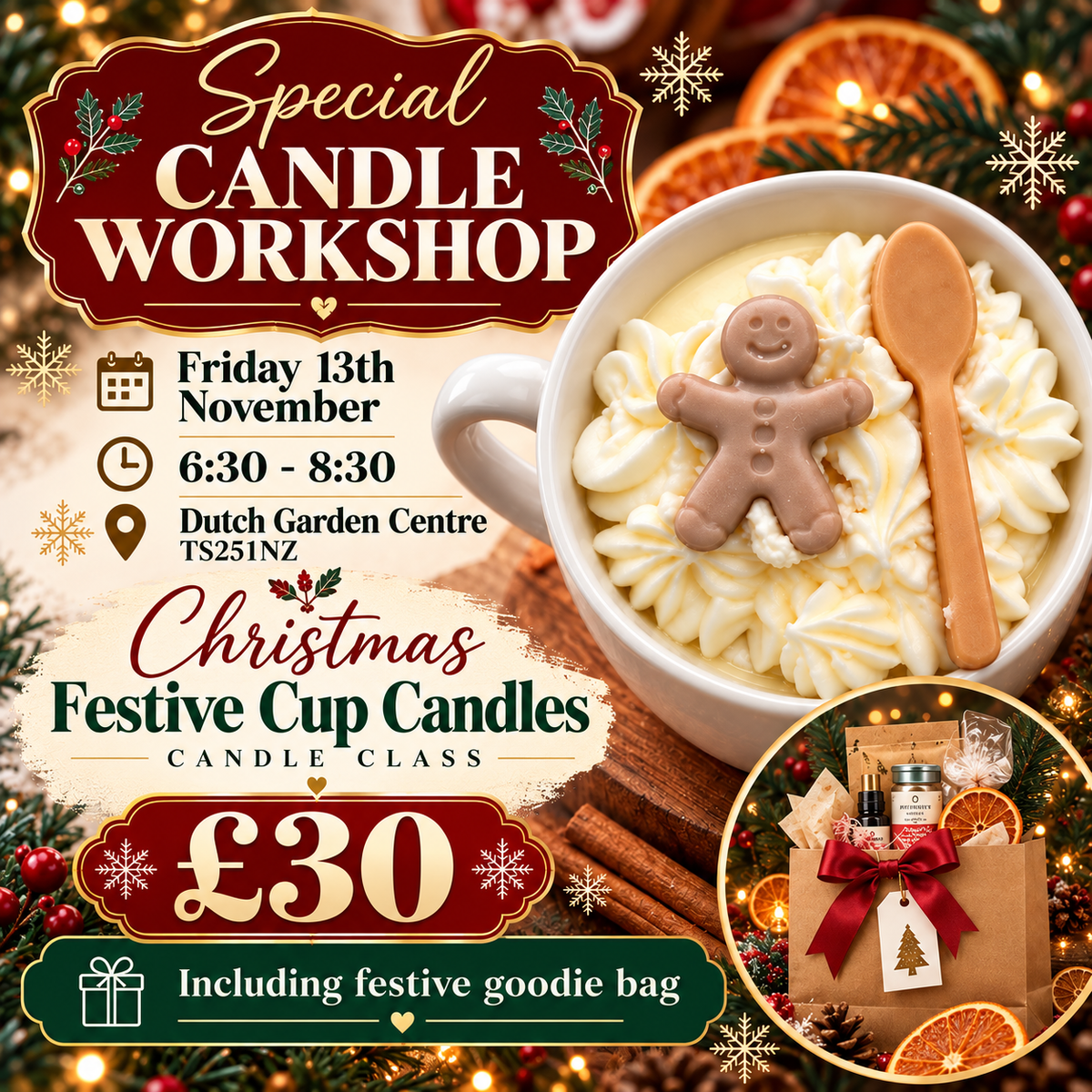 Limited Edition Christmas Workshop Dutch Garden Centre