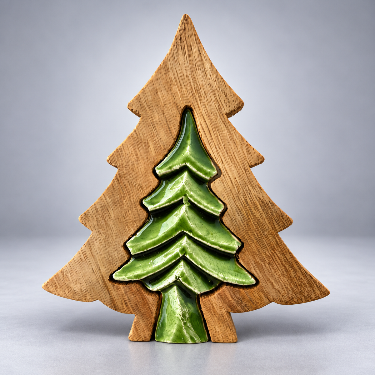 Two tier Wooden Tree