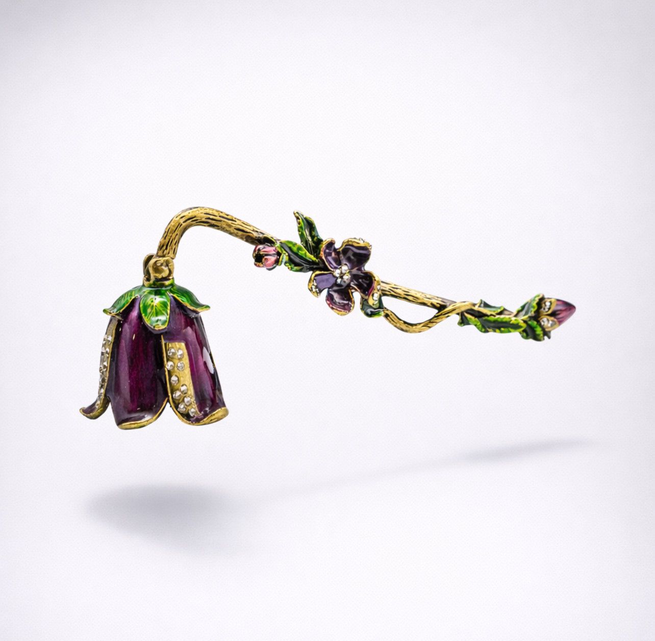 Purple Flower Candle Snuffer
