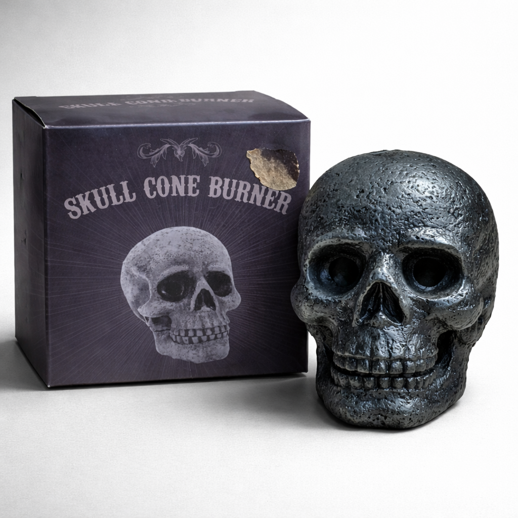 Skull Incense Back Flow Burner