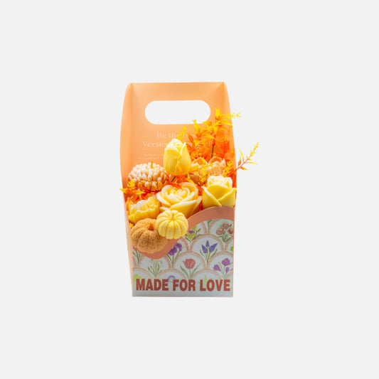 Autumn Pumpkin Spice Wax Melt Flower Bouquet