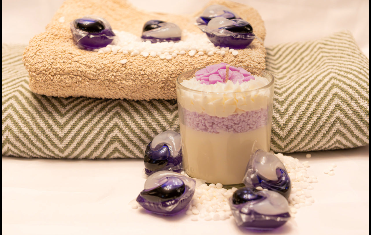 Lavender Premium Glass Candle