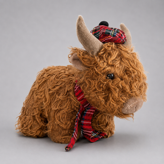 Highland Cow with Scarf Doorstop