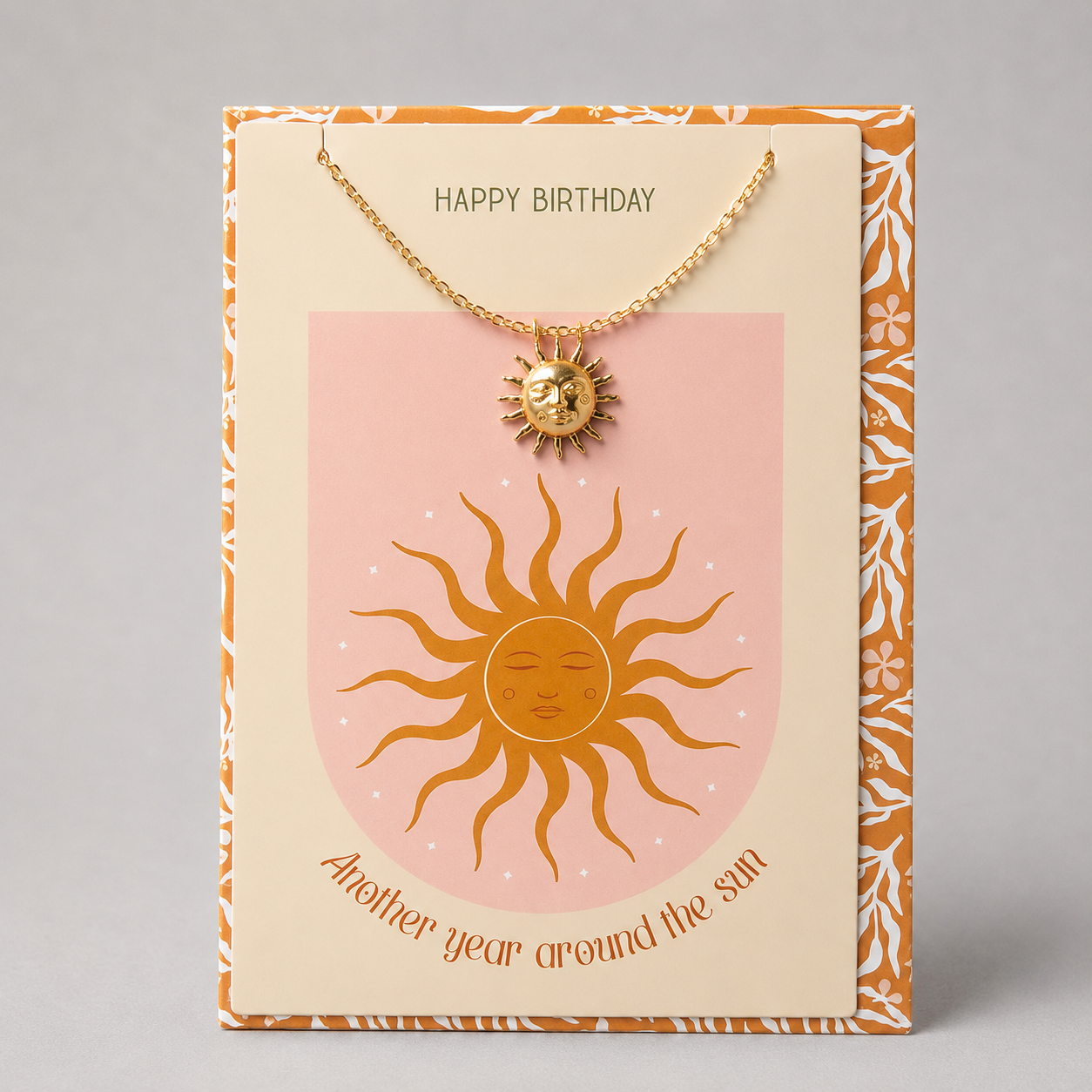 Sun Necklace Card