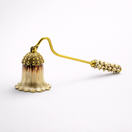 Studded White Petal Snuffer