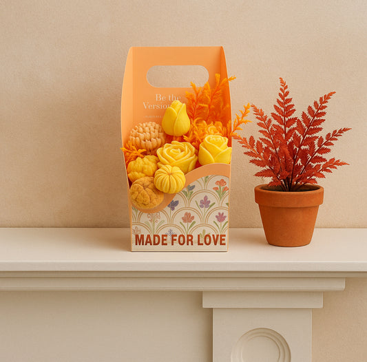 Autumn Pumpkin Spice Wax Melt Flower Bouquet