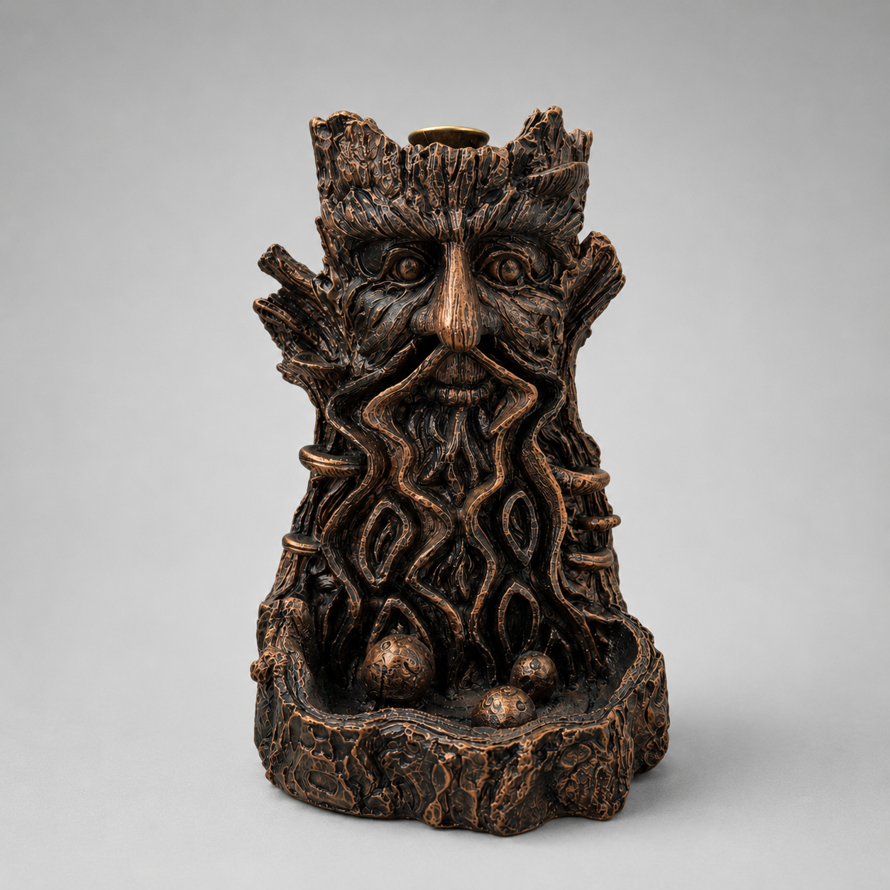 Large Metal Back Flow Incense Burner