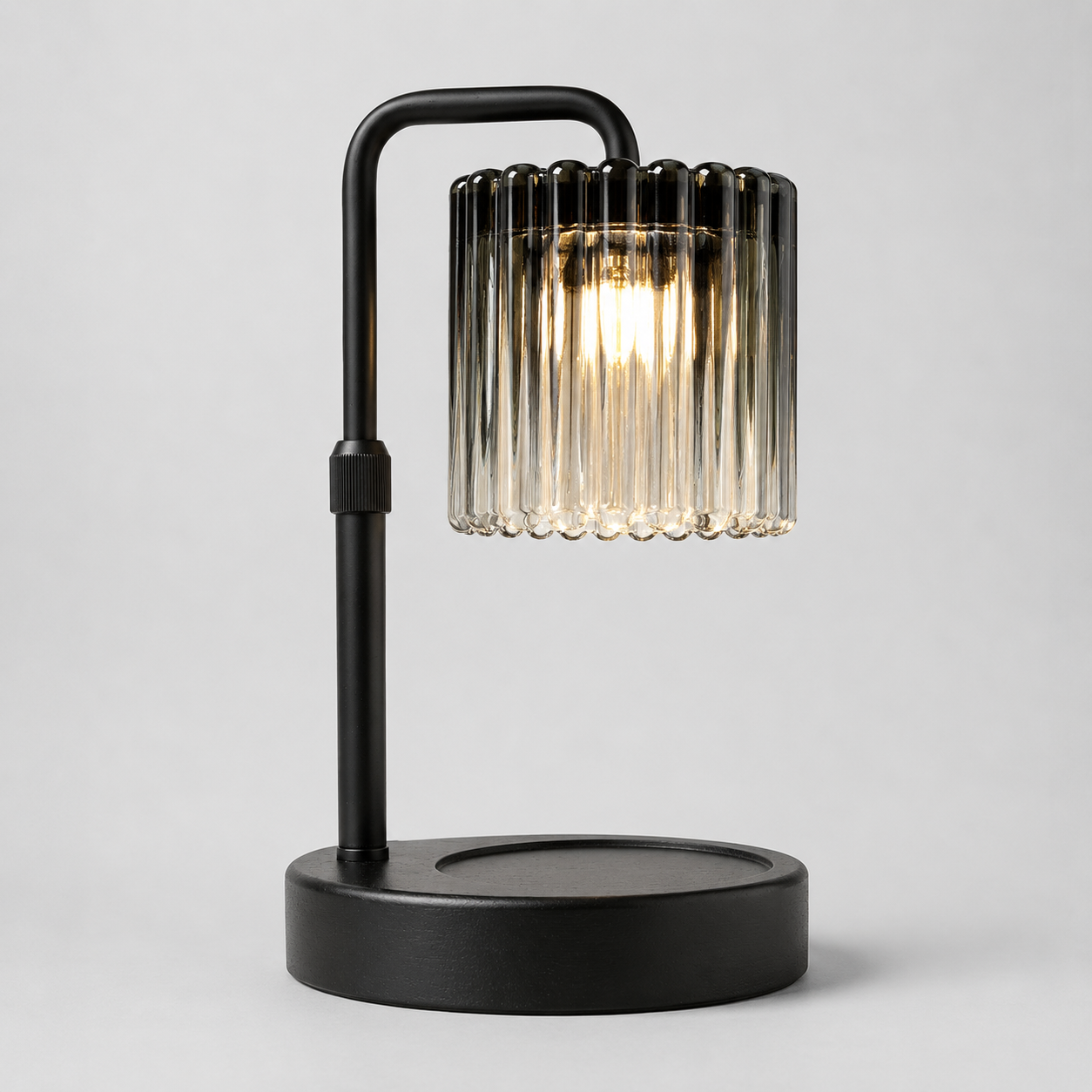 Black Circle Wax Lamp