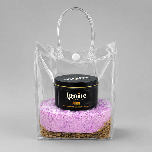 Large Tin and Bath Sponge Gift