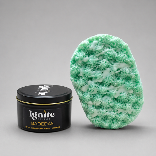 Large Tin and Bath Sponge Gift