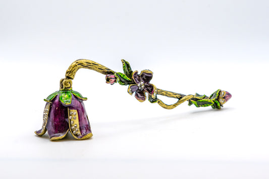 Purple Flower Candle Snuffer