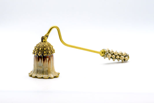 Studded White Petal Snuffer
