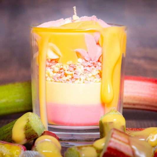 Rhubarb and Custard Soy Fragranced Candle